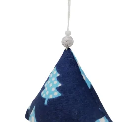 4- teilige blaue Weihnachtsdeko zum aufhängen