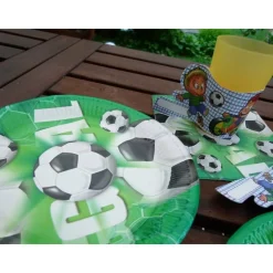 4 Teller f. Fußballparty * Mottoparty * Deko EM WM * Partygeschirr * Tischdeko * Fußballdeko * Partygeschirr * Einwegges