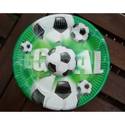 4 Teller f. Fußballparty * Mottoparty * Deko EM WM * Partygeschirr * Tischdeko * Fußballdeko * Partygeschirr * Einwegges
