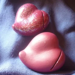 2 Tischkartenhalter ,Herzen,Keramik, Hochzeit,Taufe,Konfirmation, Kommunion,Geburtstag