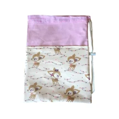 2 tlg. Set bestehend aus Kindergarten Rucksack und Turnbeutel. Hafenkitz gold mit und ohne Namen