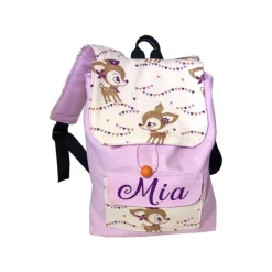 2 tlg. Set bestehend aus Kindergarten Rucksack und Turnbeutel. Hafenkitz gold mit und ohne Namen