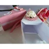 2 Tortenstücke in rosa/weiß für Geldgeschenk/Gastgeschenk zur Hochzeit