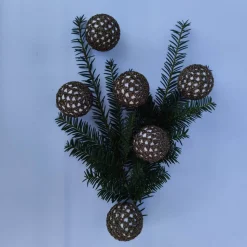 6 umhäkelte Weihnachtsbaumkugeln