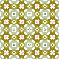 10 Untersetzer für Getränke Erdenblumen, Glasuntersetzer mit Blümchen im Design der 60er Jahre