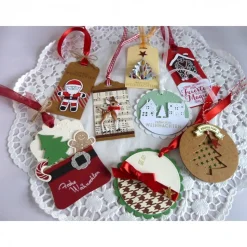 8 weihnachtliche Geschenkanhänger/Tags