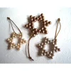 3 Weihnachtssterne aus Perlen Baumanhänger Tannenbaumschmuck