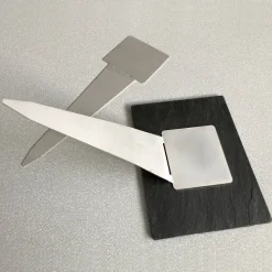 20 x 15 cm Schiefertafel mit Gravur – personalisierter Gedenkstein mit Foto & Wunschtext als wetterfester Grabschmuck