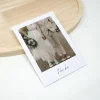 50 x A6 Dankeskarte Hochzeit Polaroid | Minimalistisch | Personalisierbar mit eigenem Foto