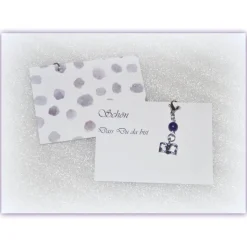 6 x Gastgeschenke Jadeperlchen und Buch mit Taube und Kreuz, Taufe, Kommunion