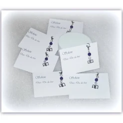 6 x Gastgeschenke Jadeperlchen und Buch mit Taube und Kreuz, Taufe, Kommunion