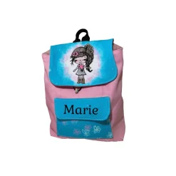 2 x Kindergarten Rucksack für Zwillinge oder Geschwister - mit und ohne Namen - Kinderrucksack - Tasche für Mädchen