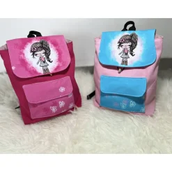 2 x Kindergarten Rucksack für Zwillinge oder Geschwister - mit und ohne Namen - Kinderrucksack - Tasche für Mädchen