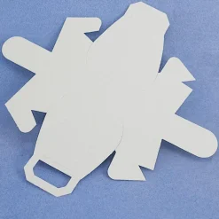 3 x Täschchen - Faltschachtel, cremefarben