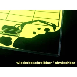 A4 Neon Stundenplan | Tiger - wiederbeschreibbar