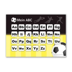 ABC Lernposter | Fußball schwarz-gelb