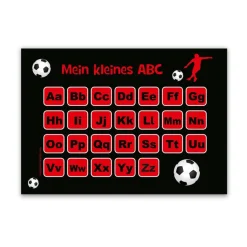 ABC Lernposter | Fußballspieler rot