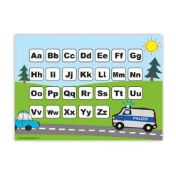 ABC Lernposter | Polizei