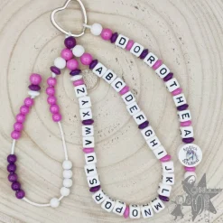 ABC Rechenkette Zählkette mit Name Einhorn - Endlich Schulkind  -Geschenk zur Einschulung-