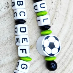 ABC Rechenkette Zählkette mit Name Fußball -Geschenk zur Einschulung-