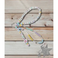 ABC Rechenkette Zählkette mit Name Regenbogen - Endlich Schulkind - Geschenk zur Einschulung -