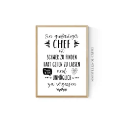 Abschiedsgeschenk Chef Abteilungsleiter Teamleiter Verabschiedung Ruhestand Rente Geschenk Poster Bild