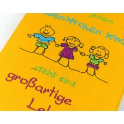 Abschiedsgeschenk Grundschule, Geschenke für Lehrer, Notizbuch Filz mit Spruch, Abschiedsgeschenk Erzieherin