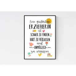 Abschiedsgeschenk Kindergarten Erzieherin Kita Kinderpflegerin Geschenk Danke Erzieherin