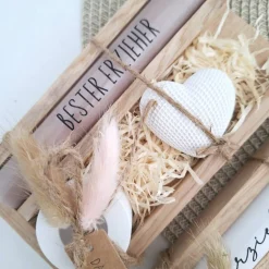 Abschiedsgeschenk Kindergarten KITA Erzieherin mit Herz Dekoherz Kerzenhalter rund Geschenkset Dankeschön Kerzenset