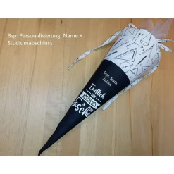 Abschlusstüte - Glückwunsch zum Schulabschluss personalisierbar Spruch