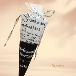 Abschlusstüte Abi, Studium, Master, Bachelor - Glückwunsch zum Schulabschluss personalisierbar mit Namen