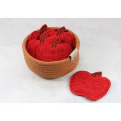 Abschminkpad Apfel rot