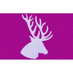 Abverkauf Zigarettenhülle Hirsch bestickt Wollfilz Hülle Zigaretten Flieder