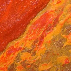 Acrylbild FLAMMENDES HERZ Herzbild auf einem Keilrahmen Geschenk zu Valentinstag Muttertag Acrylmalerei