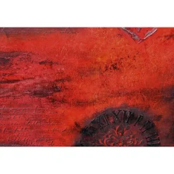 Acrylbild LIEBESBRIEFE Geschenk zu Valentinstag oder Muttertag Malerei Kunst auf einem Keilrahmen Herzbild handgefertigt