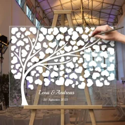 Acrylglas Hochzeitsschild Hochzeitsgästebuch Hochzeitsgeschenk Gästebuch