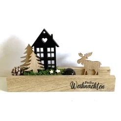 Advent to go, kleine weihnachtliche Holzdeko
