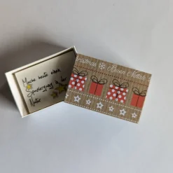 Adventkalender Päckchen Natur ☆Streichholzschachtelkalender☆