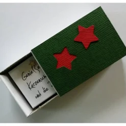 Adventkalender Stern rot ☆Streichholzschachtelkalender☆