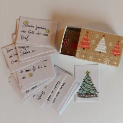 Adventkalender Tannenbaum Natur ☆Streichholzschachtelkalender☆