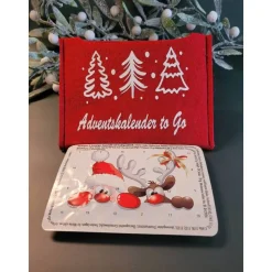Adventkalender to Go, mit Blister, Mini-Kalender ,Geschenk ,Mitbringsel, Sofortkauf,Weihnachten,Personalisierbar