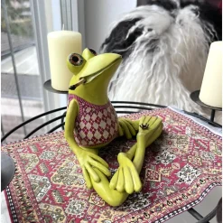 Adventsfrosch Adventkranz, Advent, Weihnachten, Frosch Adventkranz, Frosch Figur, witziger Adventkranz, Adventsdeko, 4 K