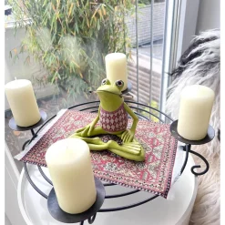 Adventsfrosch Adventkranz, Advent, Weihnachten, Frosch Adventkranz, Frosch Figur, witziger Adventkranz, Adventsdeko, 4 K