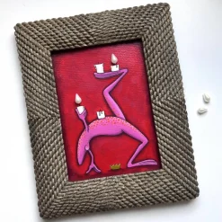 Adventsfrosch, immerwährend, Adventskalender, Adventkranz, Adventszeit, Weihnachtsdeko, Froschbild, witziges Bild, Froschkönig, Weihnachten