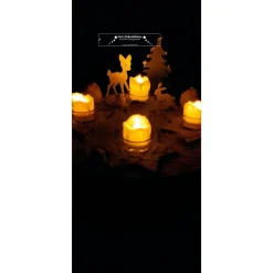 Adventsgesteck Winterwald Teelichthalter