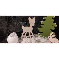 Adventsgesteck Winterwald Teelichthalter