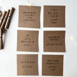 Adventskalender 2024 mit 24 positiven Sprüchen und Gedanken | 24 Lose