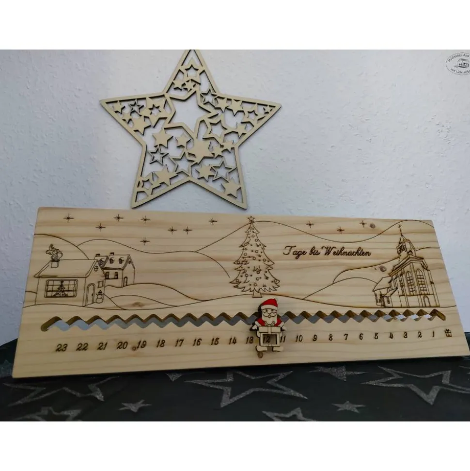 Adventskalender … Tage bis Weihnachten „Dorf“ I Adventskalender-Countdown / Weihnachtscountd