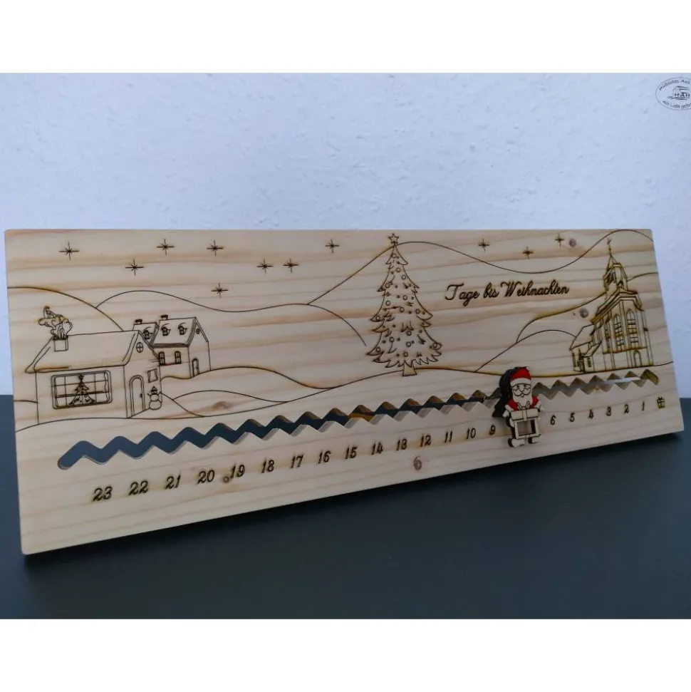 Adventskalender … Tage bis Weihnachten „Dorf“ I Adventskalender-Countdown / Weihnachtscountd
