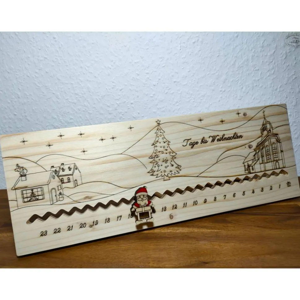 Adventskalender … Tage bis Weihnachten „Dorf“ I Adventskalender-Countdown / Weihnachtscountd